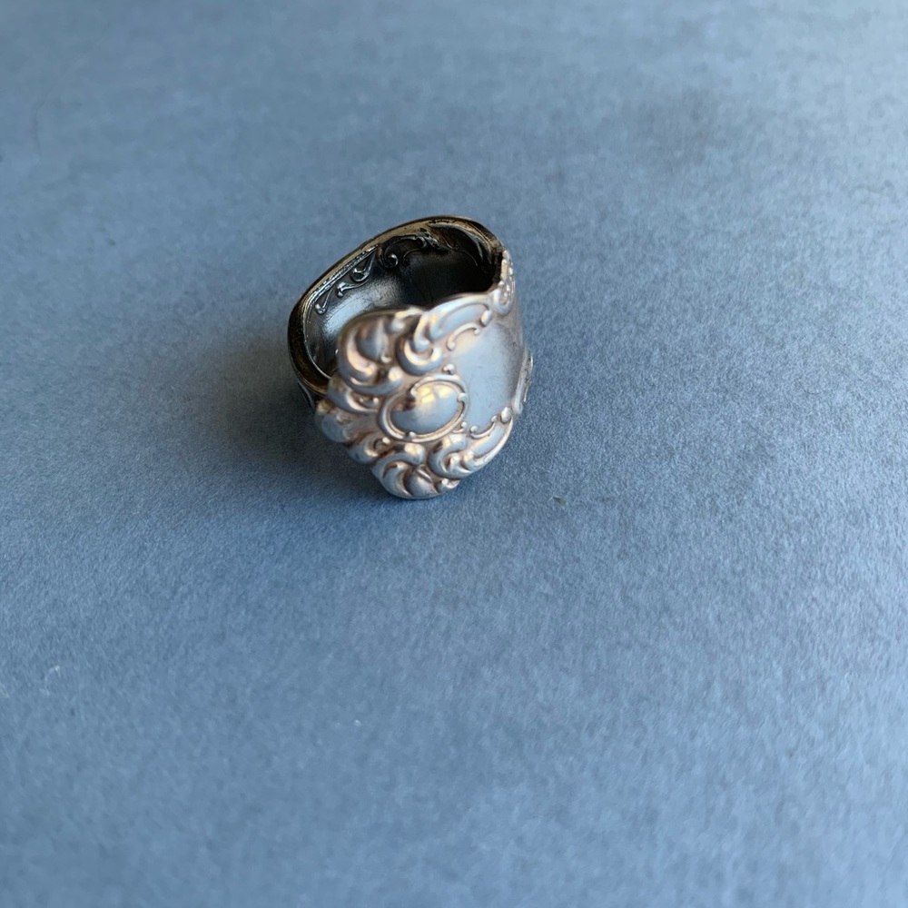 Vintage silver spoon ring